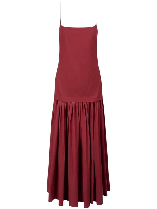 Kourt Dresses & Skirts - Kourt Burgundy Drop Waist Maxi Dress NWT Large Cotton Sleeveless